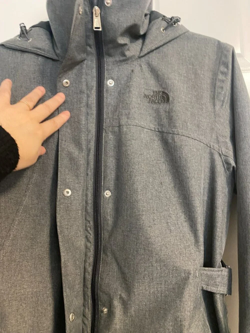 The North Face Laney Ii Trench Raincoat size Large Grey - Picture 10 of 12